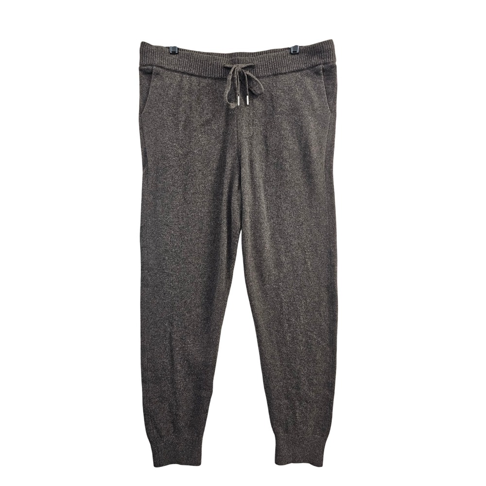 Quince Mongolian Cashmere Jogger Mens XL Heather Truffle Brown Knit Sweatpants